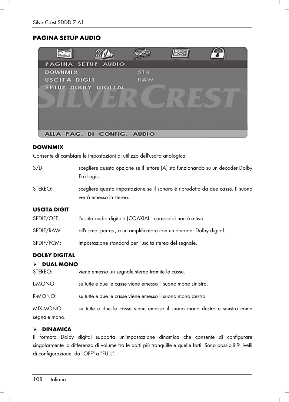 Silvercrest SDDD 7 A1 User Manual | Page 110 / 160