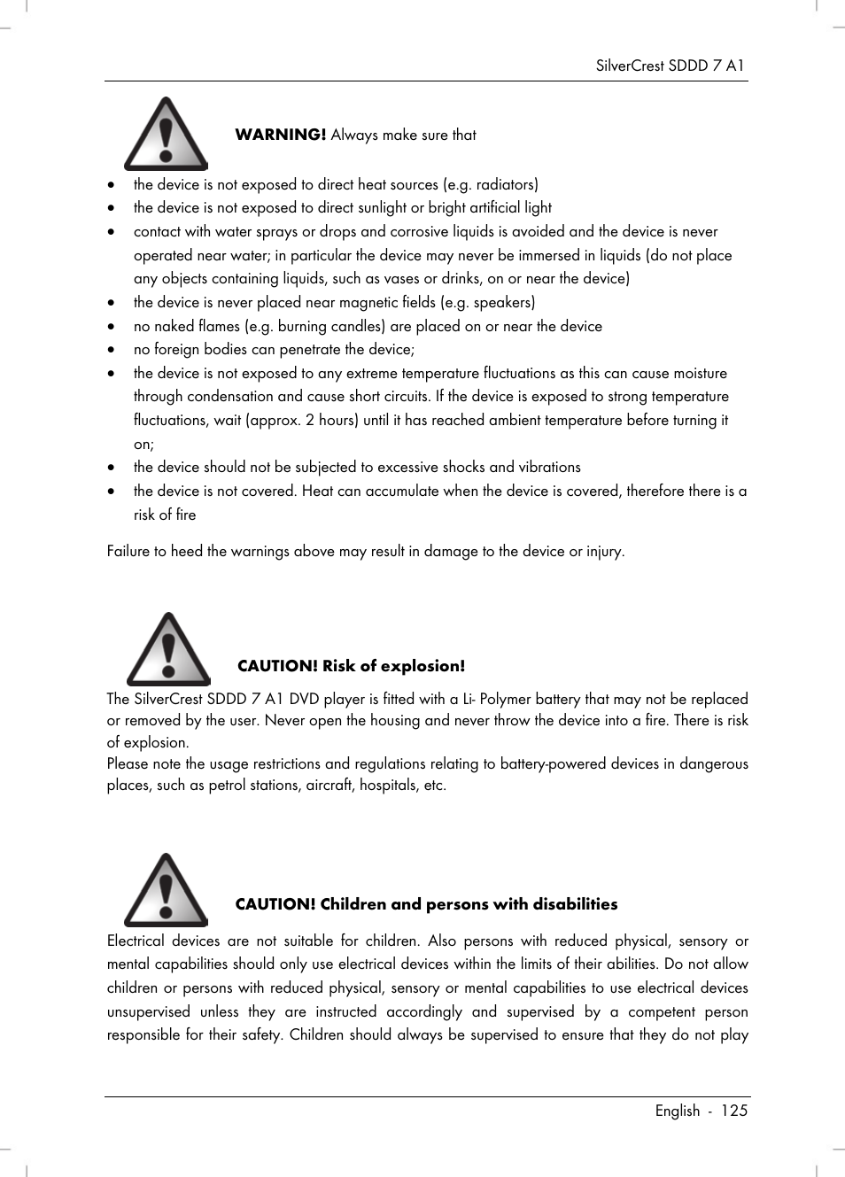 Silvercrest SDDD 7 A1 User Manual | Page 127 / 160