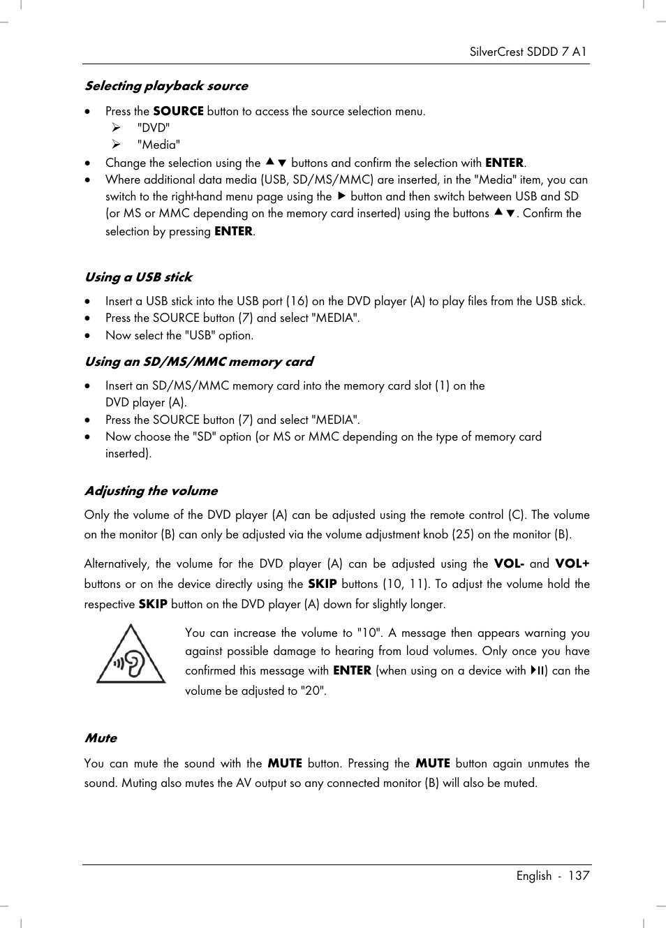 Silvercrest SDDD 7 A1 User Manual | Page 139 / 160