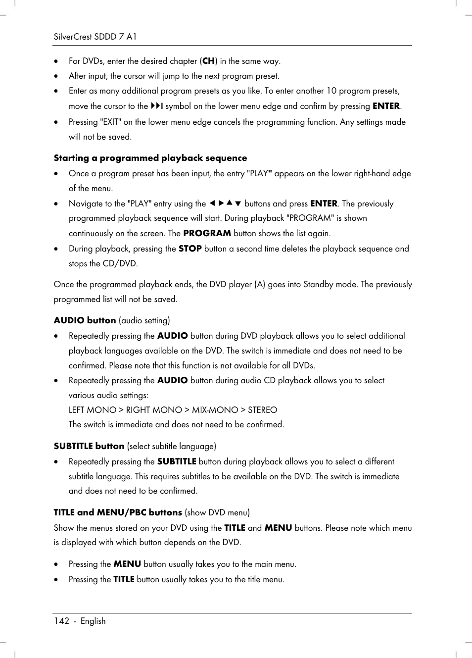 Silvercrest SDDD 7 A1 User Manual | Page 144 / 160