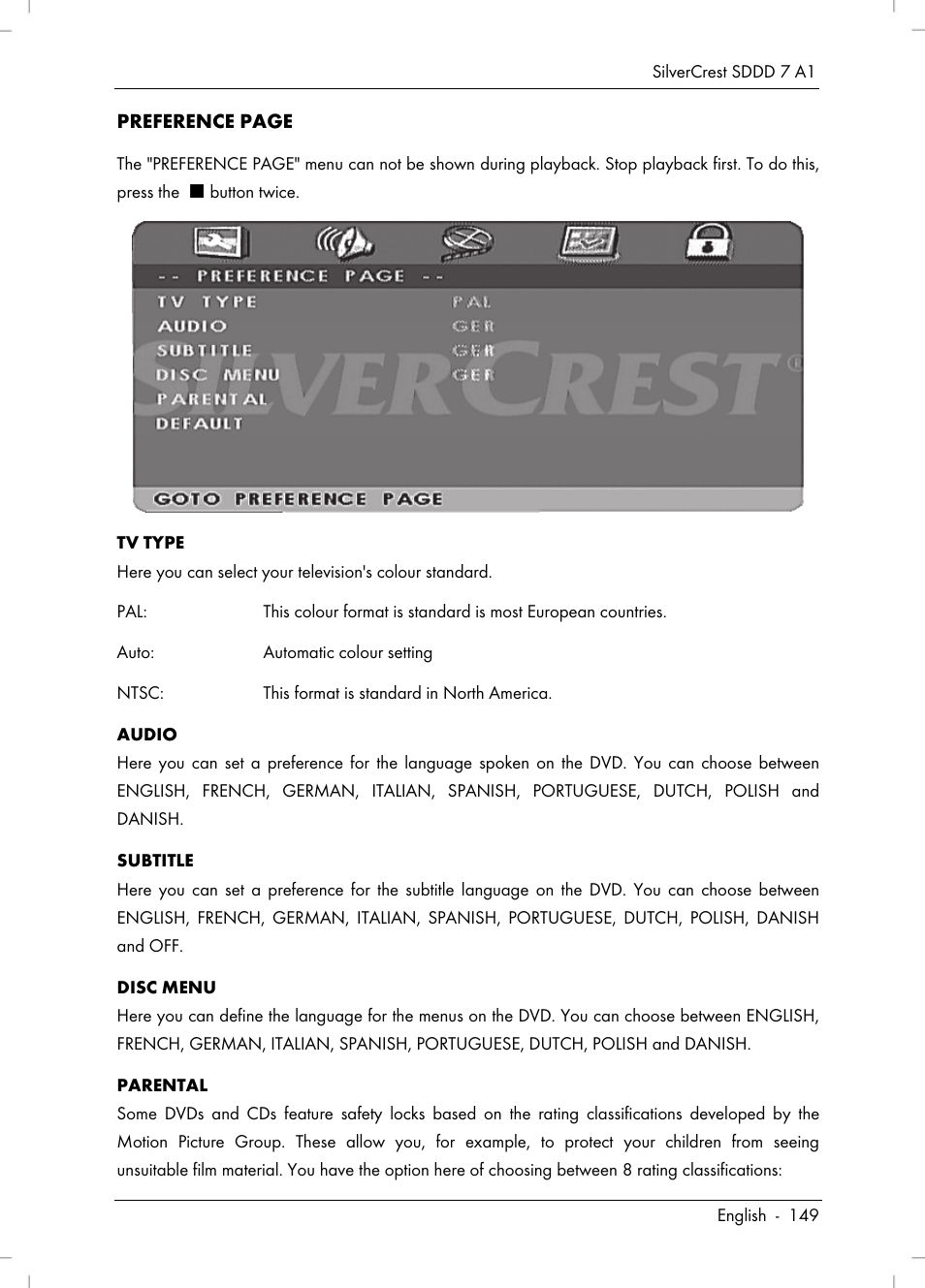 Silvercrest SDDD 7 A1 User Manual | Page 151 / 160