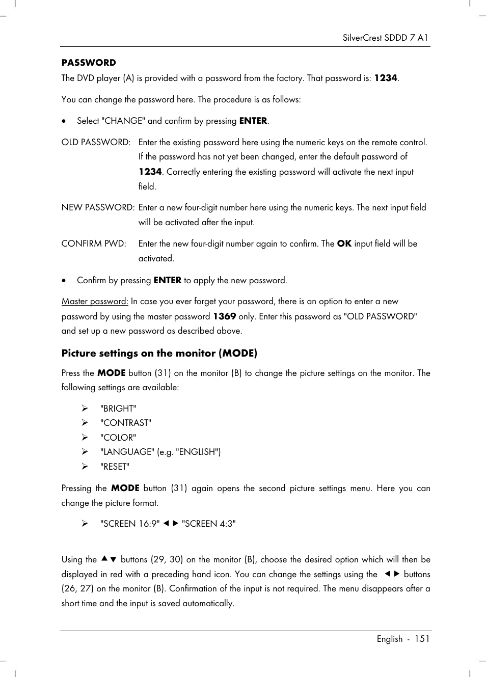 Silvercrest SDDD 7 A1 User Manual | Page 153 / 160