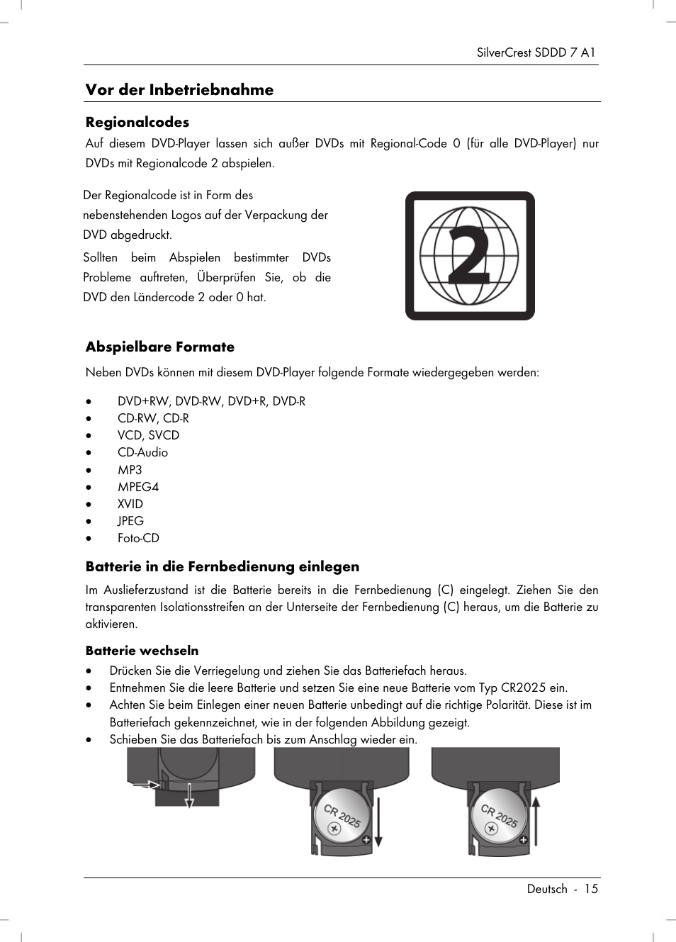 Vor der inbetriebnahme | Silvercrest SDDD 7 A1 User Manual | Page 17 / 160