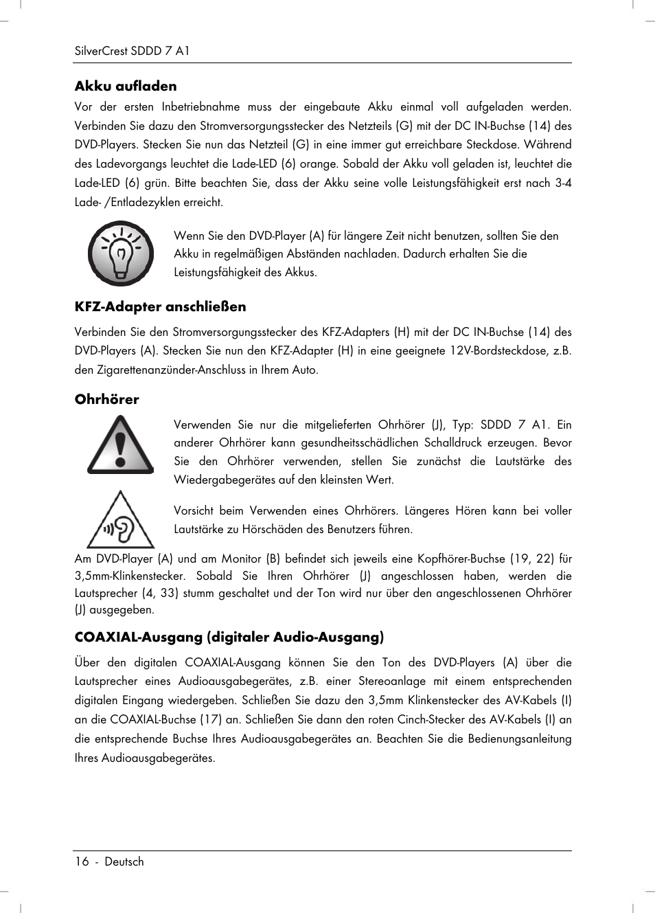Silvercrest SDDD 7 A1 User Manual | Page 18 / 160