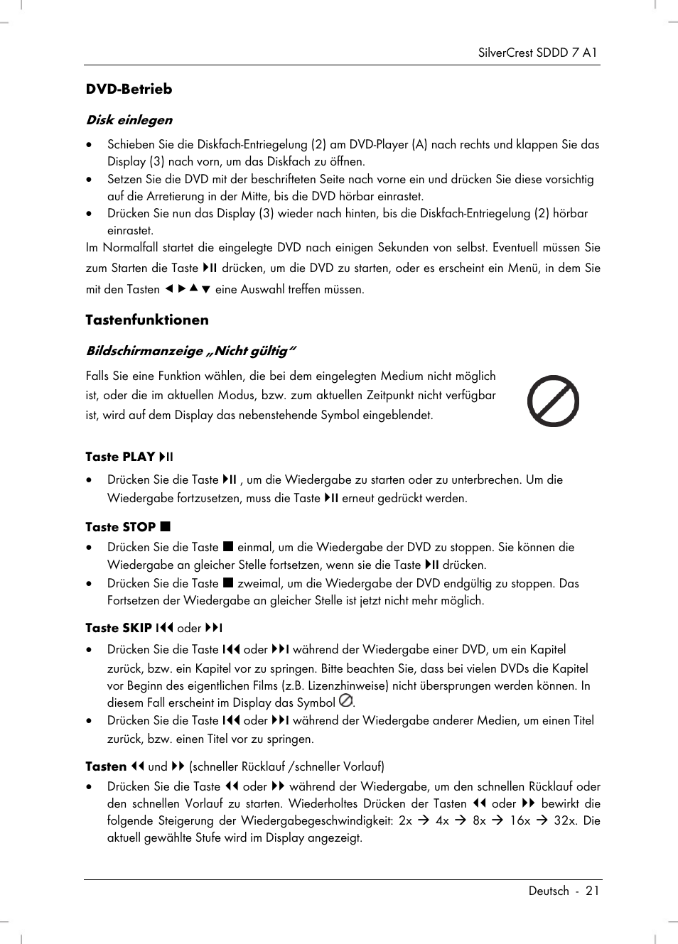 Silvercrest SDDD 7 A1 User Manual | Page 23 / 160