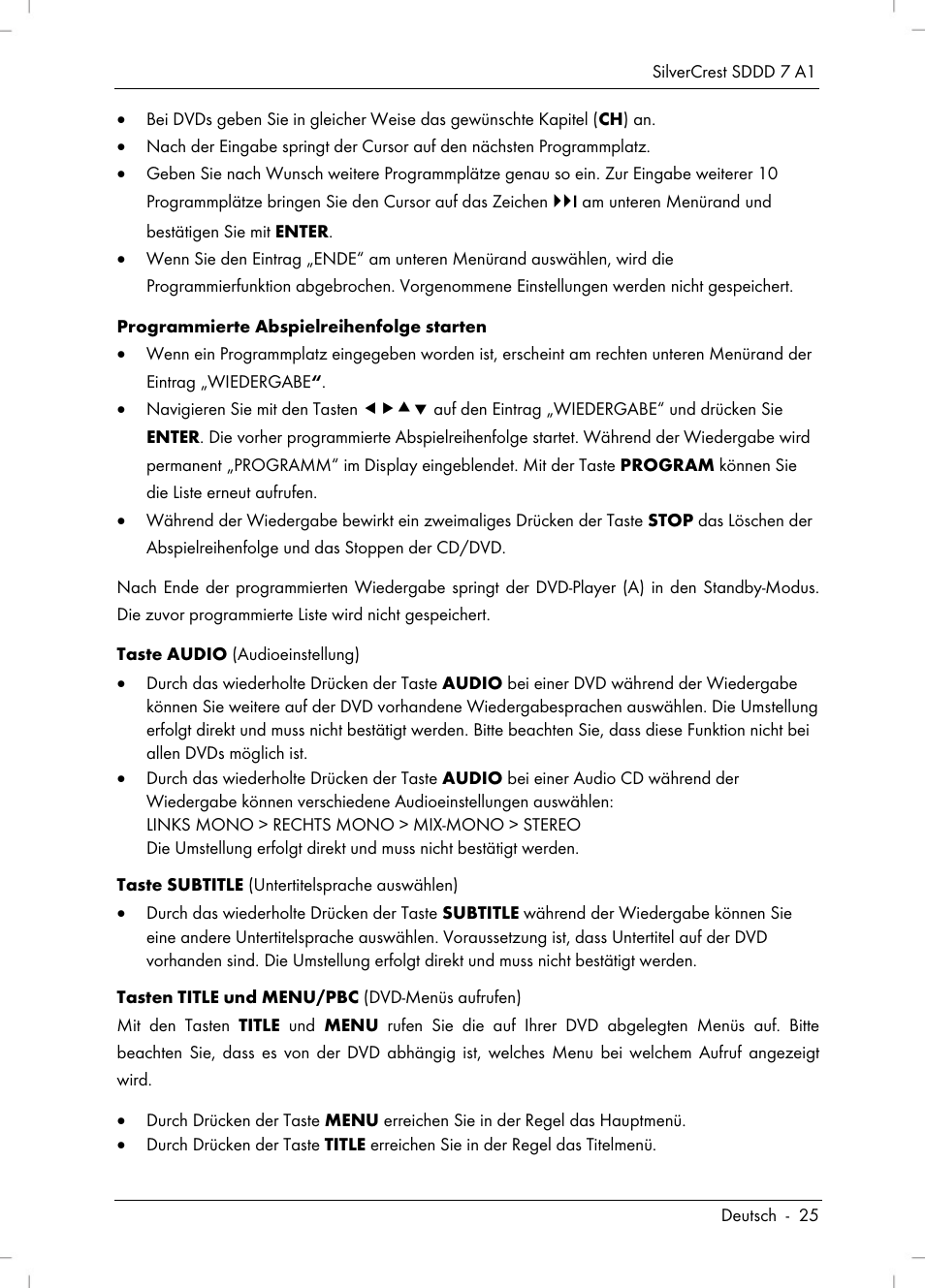 Silvercrest SDDD 7 A1 User Manual | Page 27 / 160