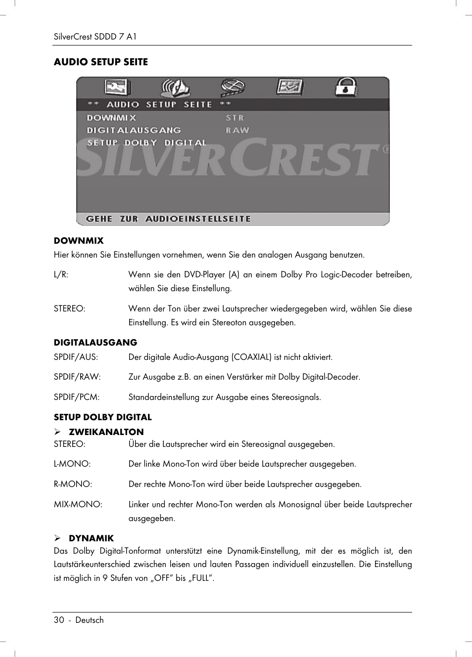 Silvercrest SDDD 7 A1 User Manual | Page 32 / 160
