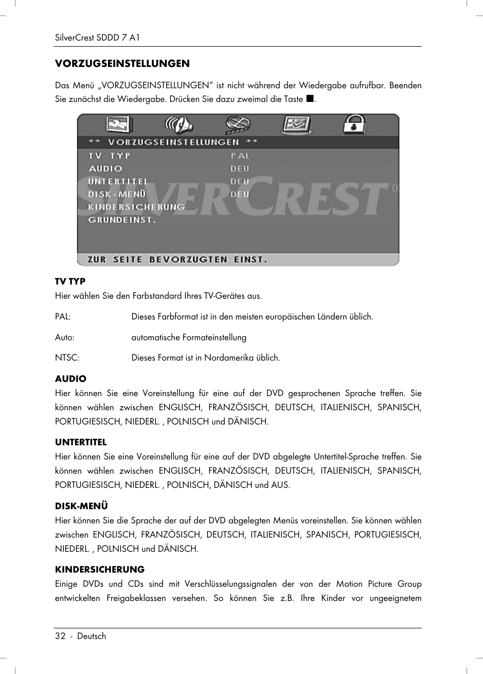 Silvercrest SDDD 7 A1 User Manual | Page 34 / 160