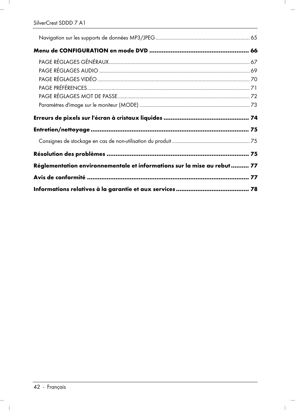 Silvercrest SDDD 7 A1 User Manual | Page 44 / 160