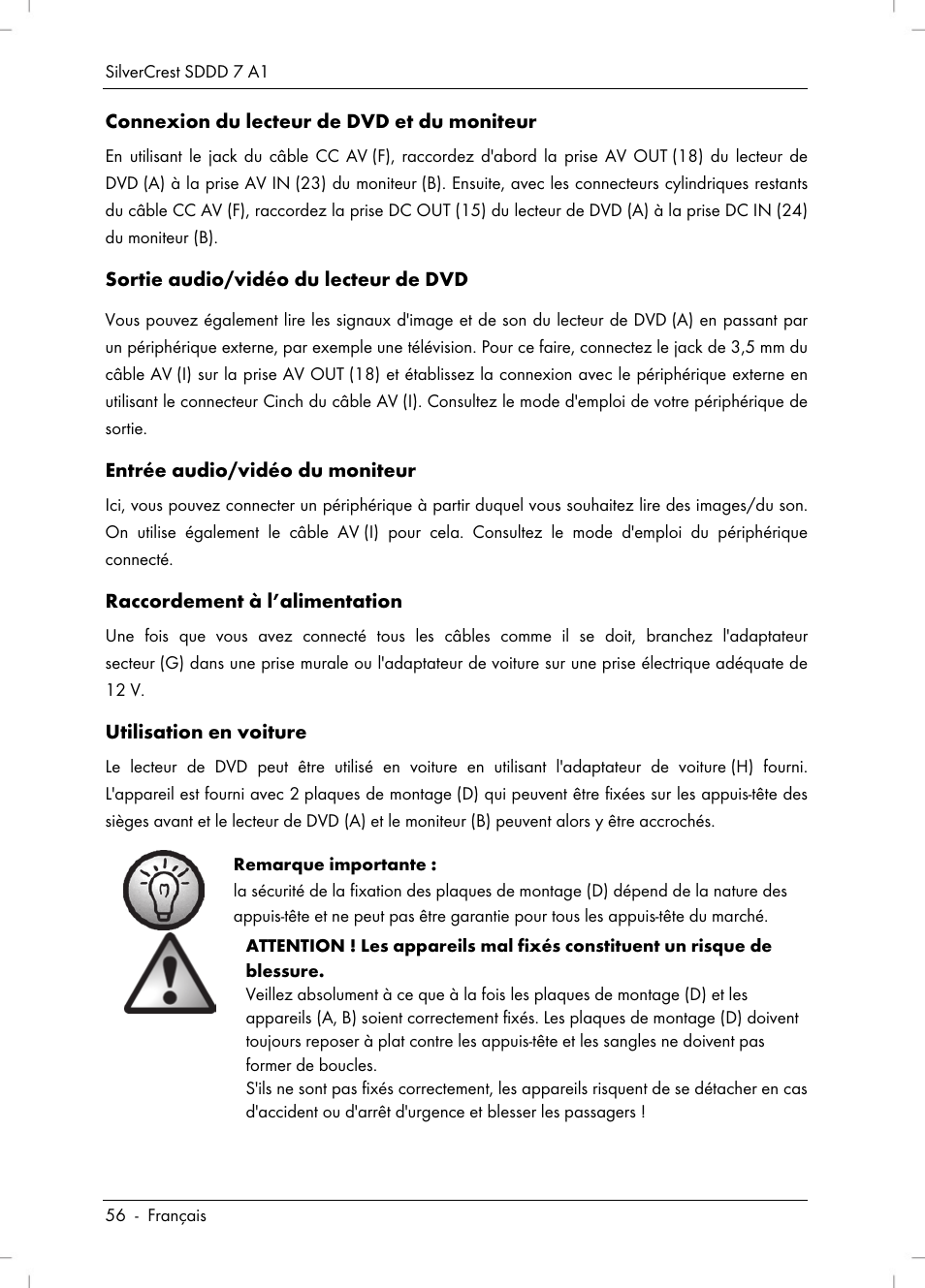 Silvercrest SDDD 7 A1 User Manual | Page 58 / 160