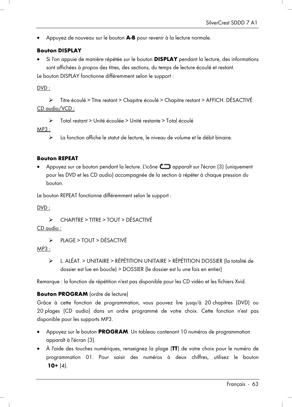 Silvercrest SDDD 7 A1 User Manual | Page 65 / 160