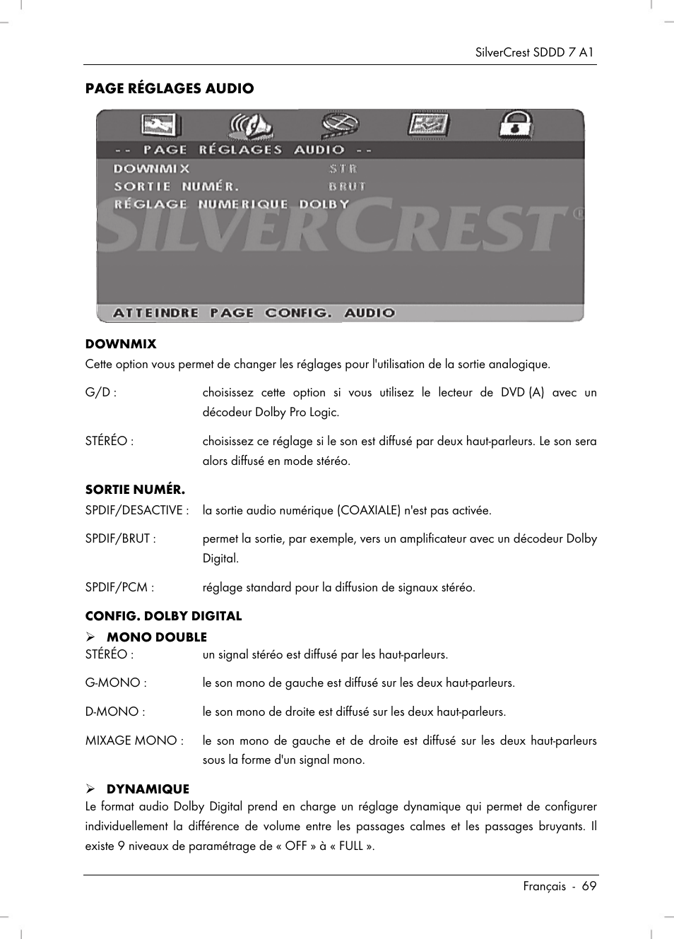 Silvercrest SDDD 7 A1 User Manual | Page 71 / 160