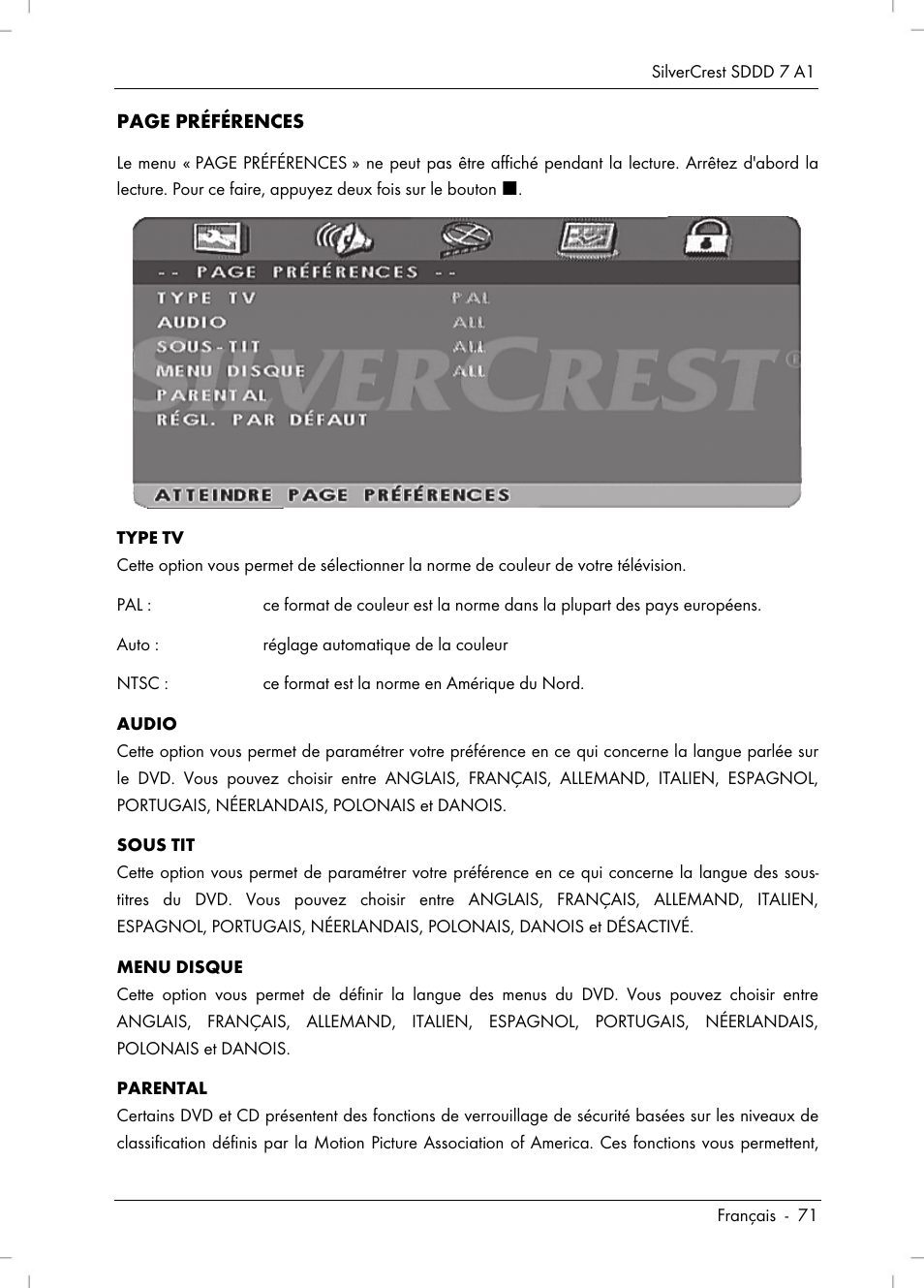 Silvercrest SDDD 7 A1 User Manual | Page 73 / 160