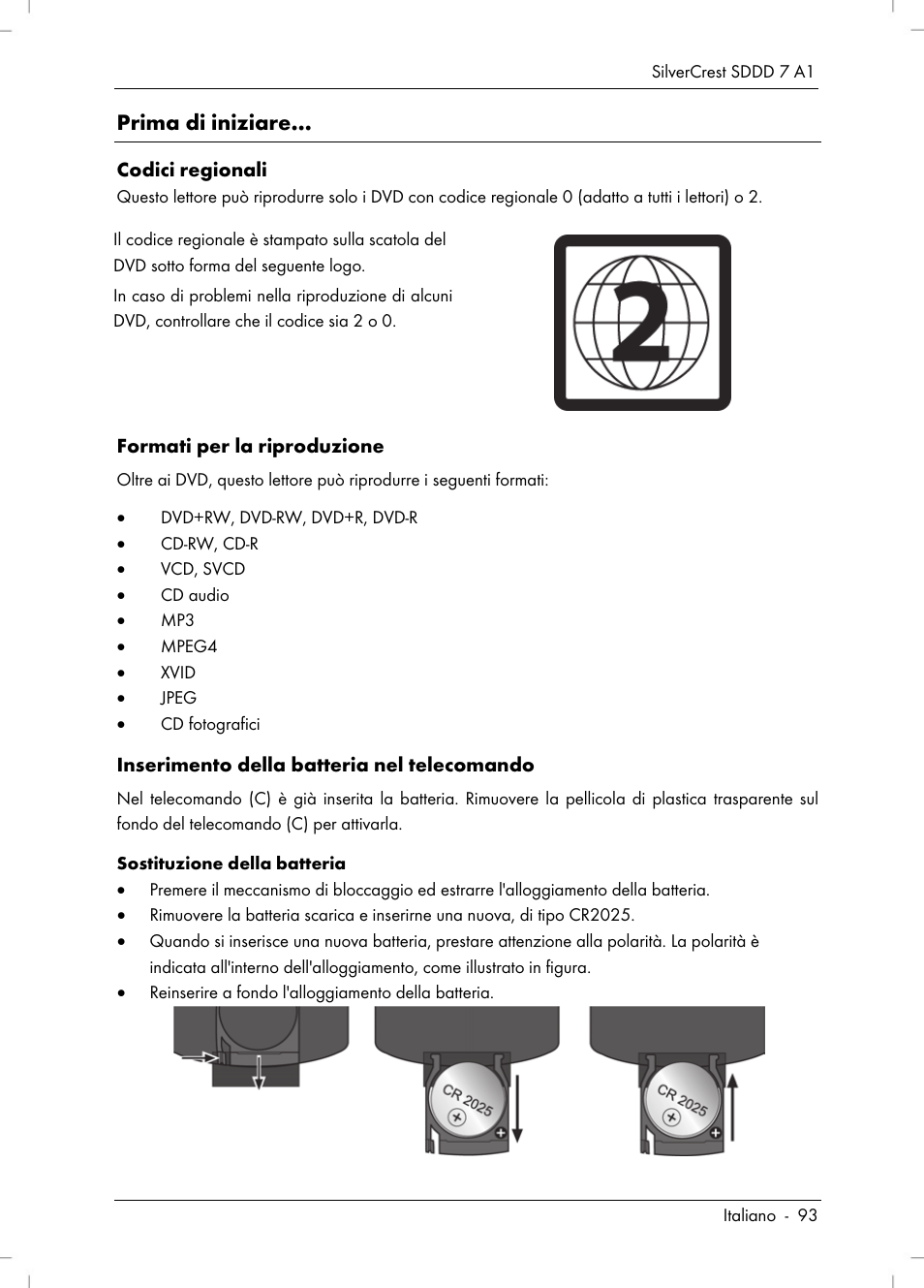 Prima di iniziare | Silvercrest SDDD 7 A1 User Manual | Page 95 / 160