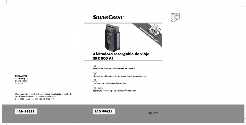 Silvercrest SRR 800 A1 User Manual | 76 pages