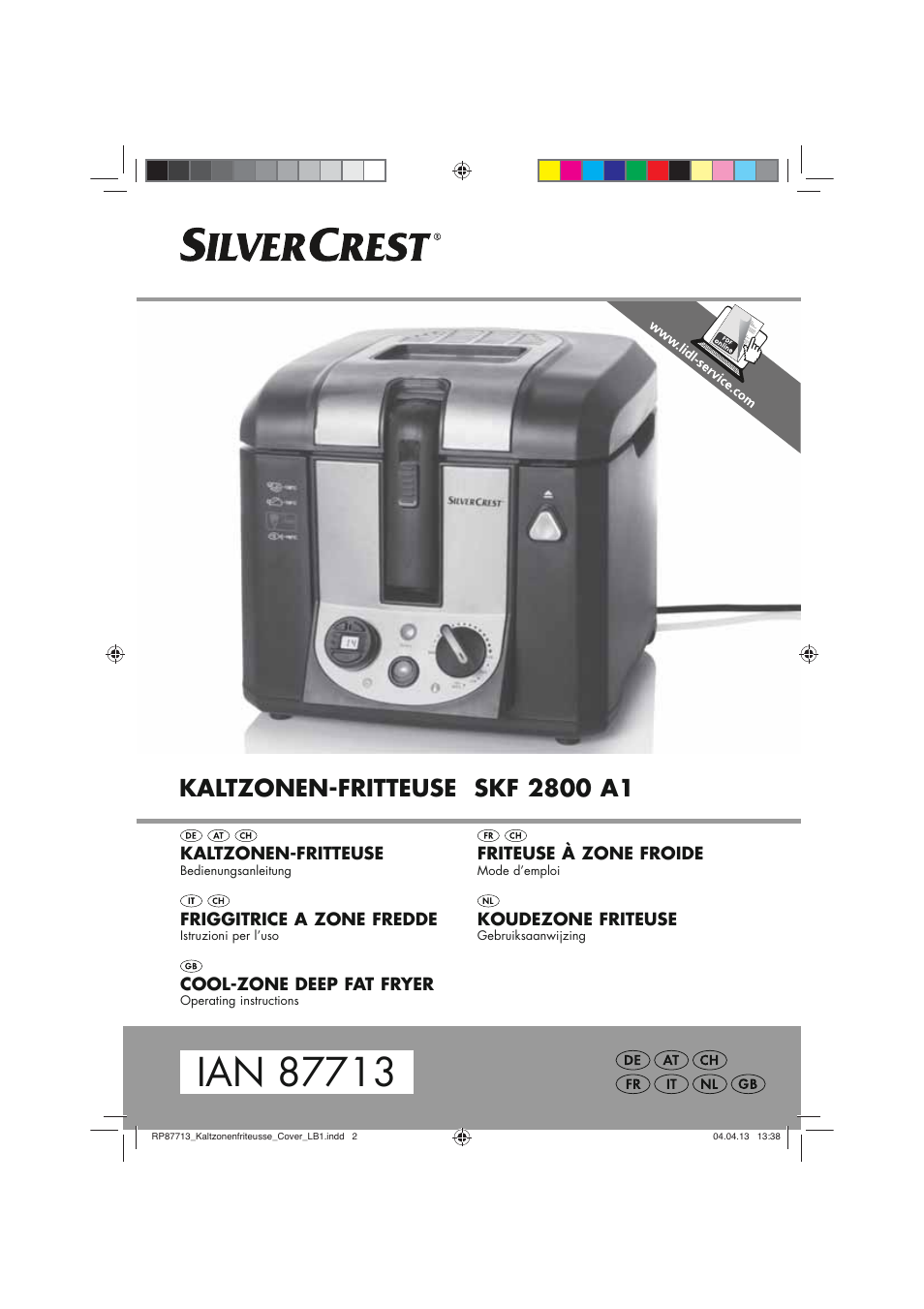 Silvercrest SKF 2800 A1 User Manual | 78 pages