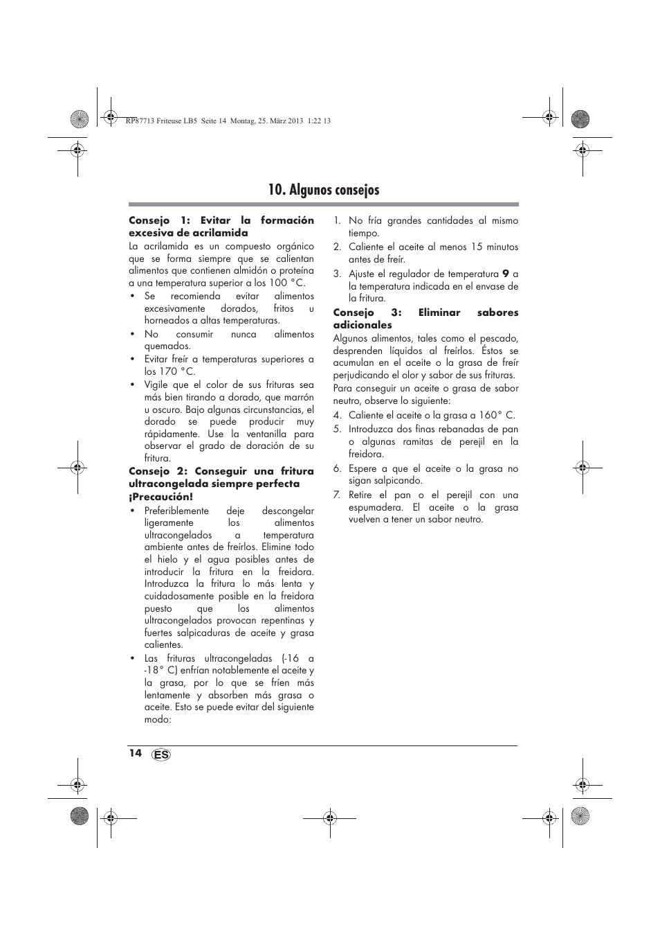 Algunos consejos | Silvercrest SKF 2800 A1 User Manual | Page 16 / 78