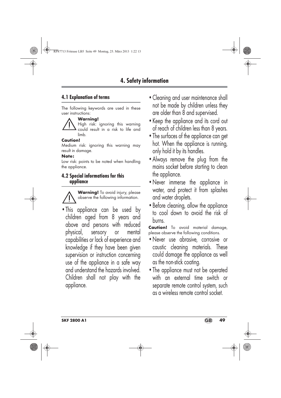 Silvercrest SKF 2800 A1 User Manual | Page 51 / 78