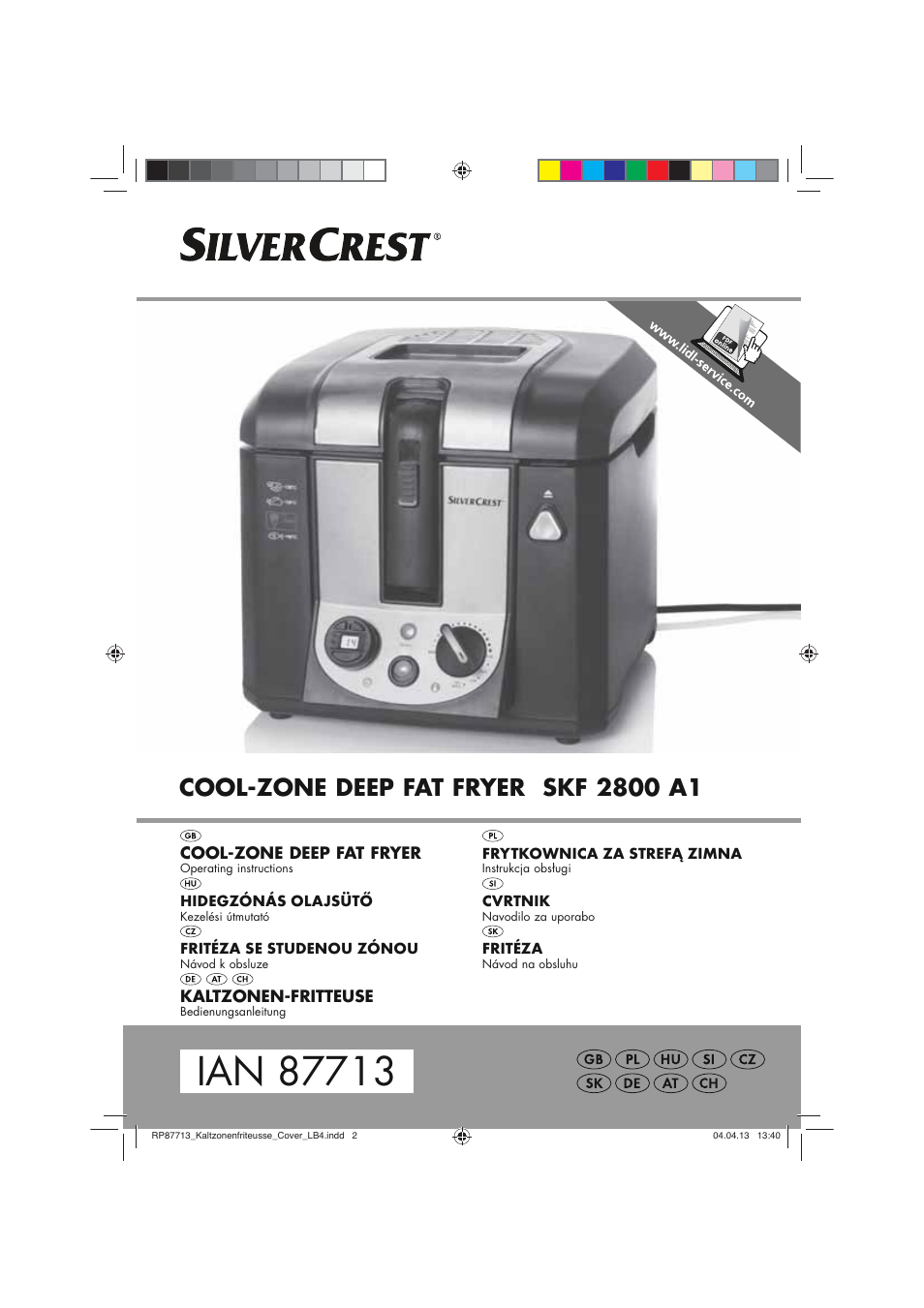 Silvercrest SKF 2800 A1 User Manual | 102 pages