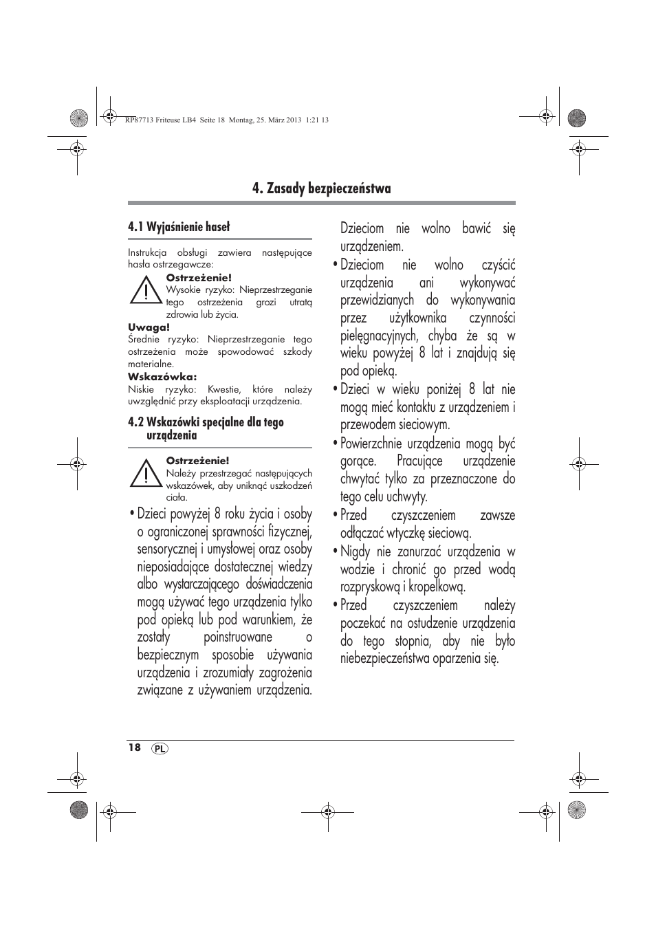 Silvercrest SKF 2800 A1 User Manual | Page 20 / 102