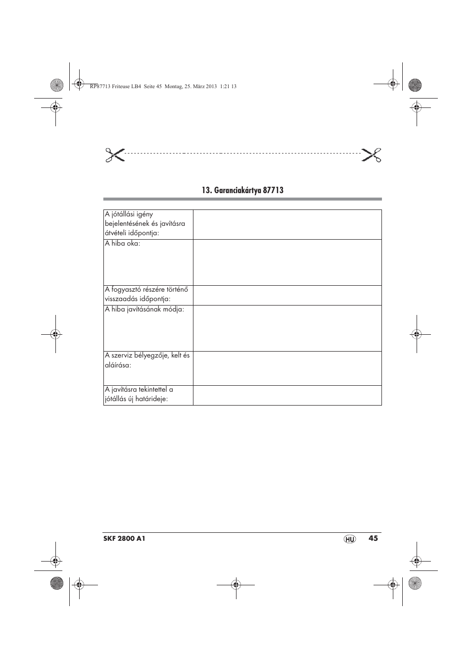 Silvercrest SKF 2800 A1 User Manual | Page 47 / 102