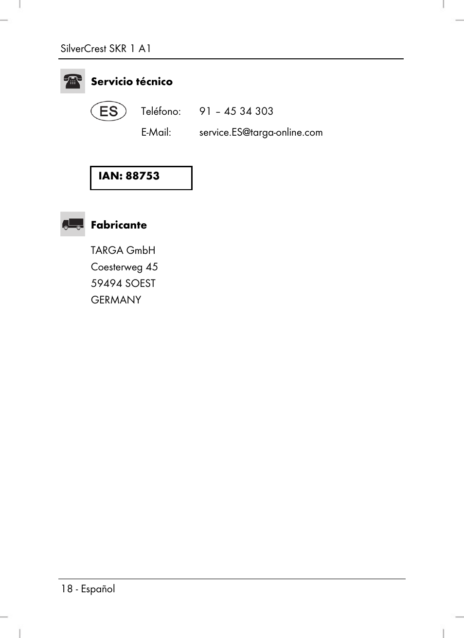 Silvercrest SKR 1 A1 User Manual | Page 20 / 72