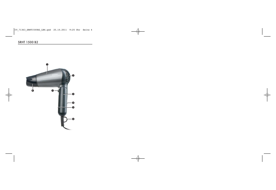 Silvercrest SRHT 1500 B2 User Manual | Page 2 / 25