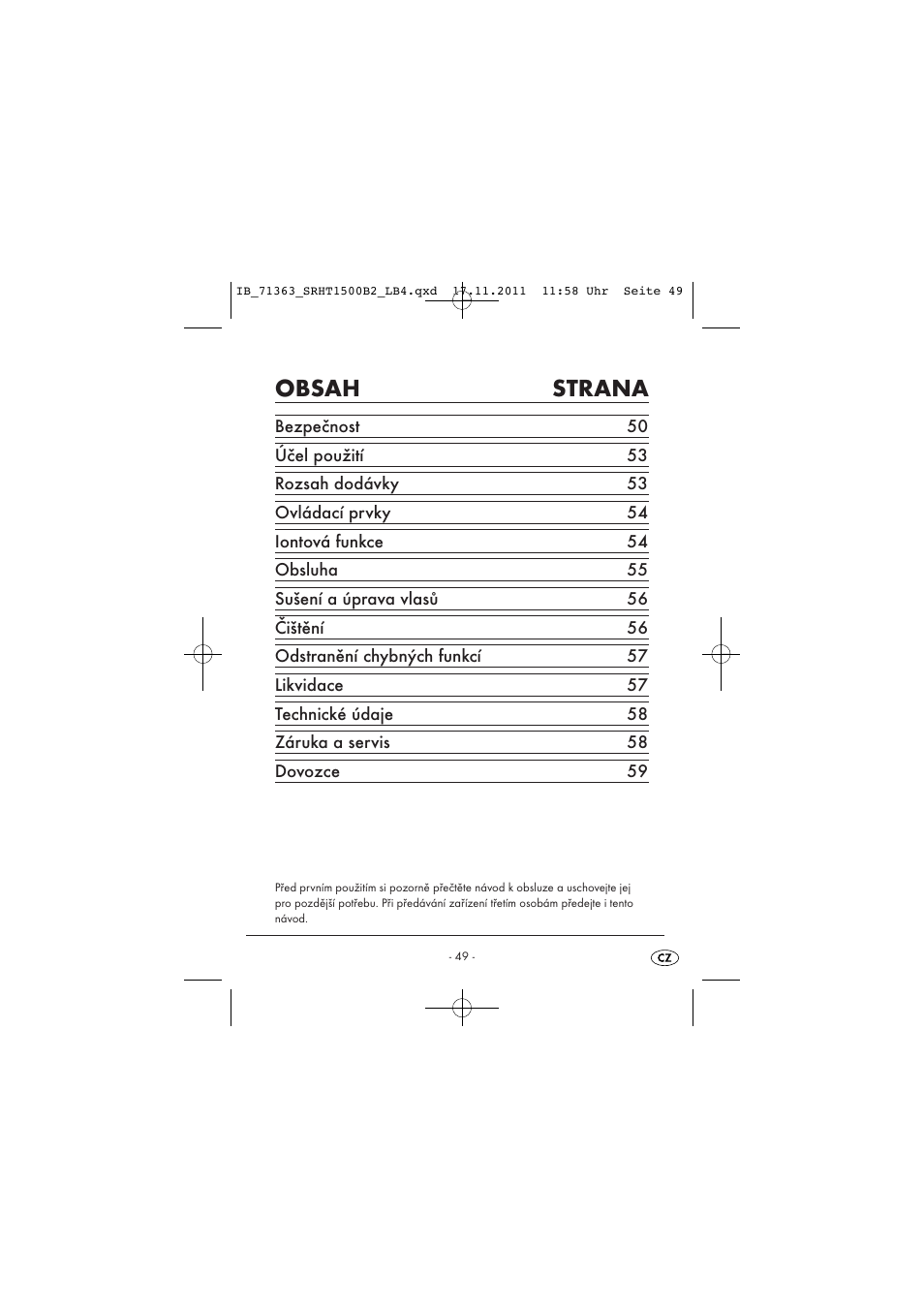 Silvercrest SRHT 1500 B2 User Manual | Page 51 / 86