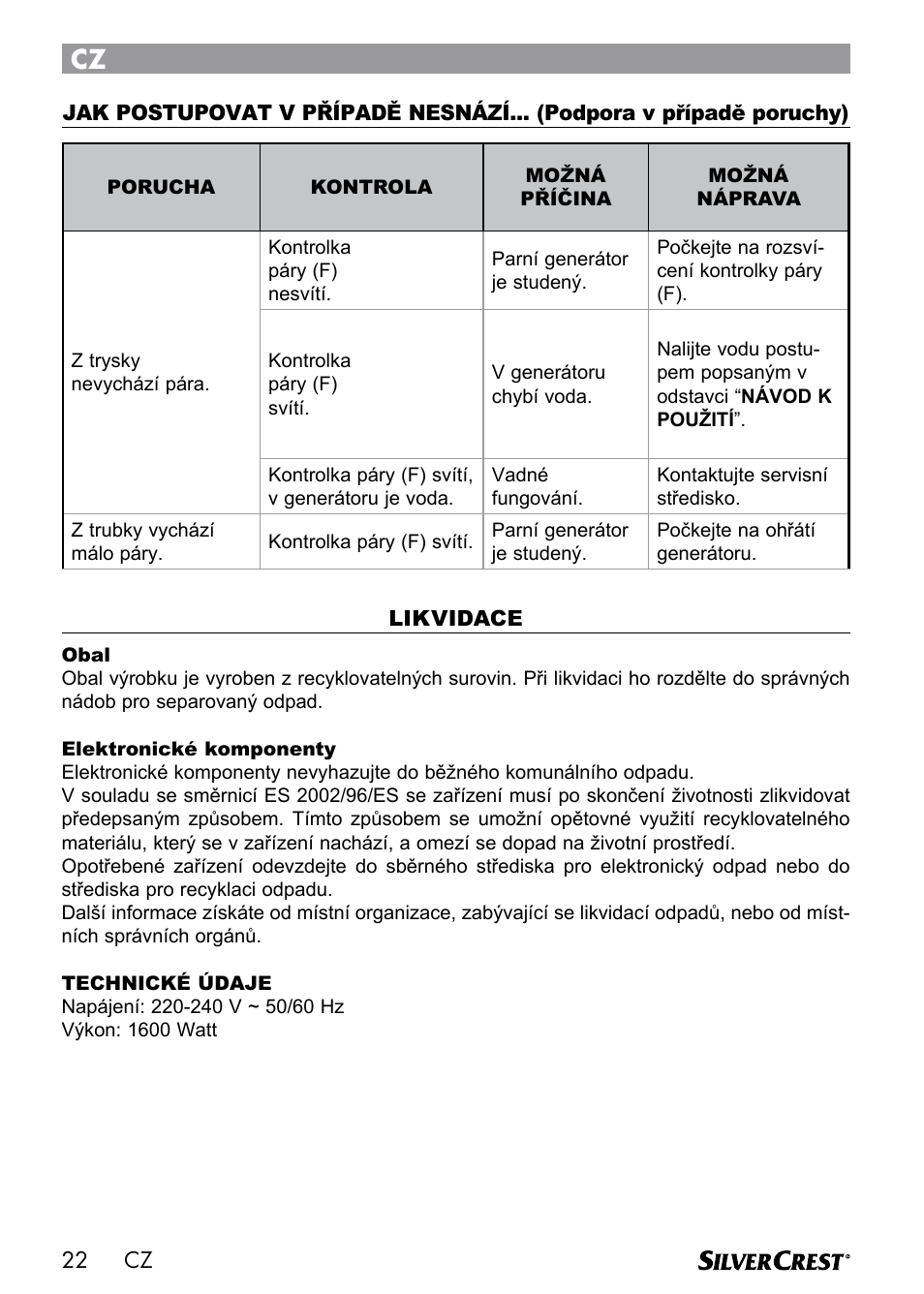 Silvercrest DAMPRENSER User Manual | Page 24 / 74