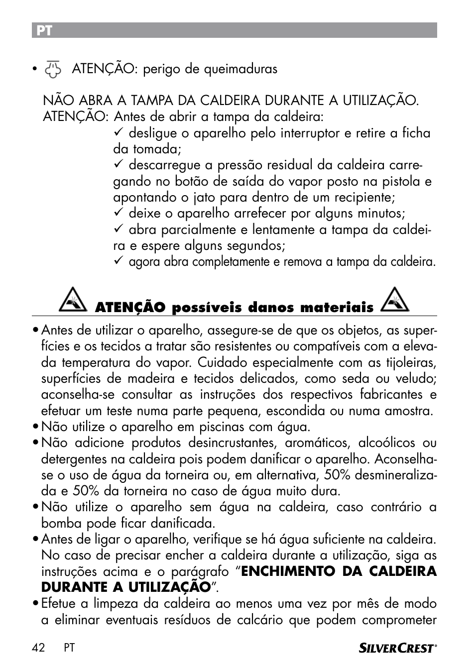 Silvercrest DAMPRENSER User Manual | Page 44 / 74