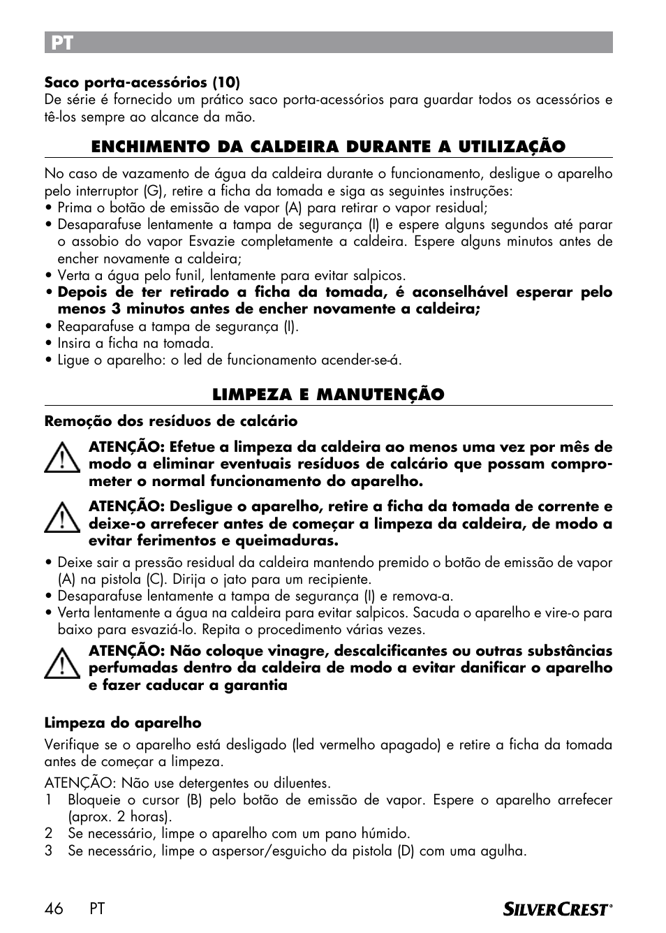 Silvercrest DAMPRENSER User Manual | Page 48 / 74