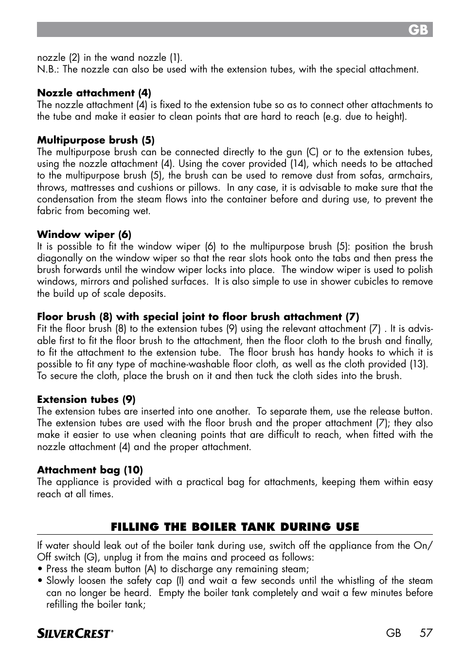 Silvercrest DAMPRENSER User Manual | Page 59 / 74