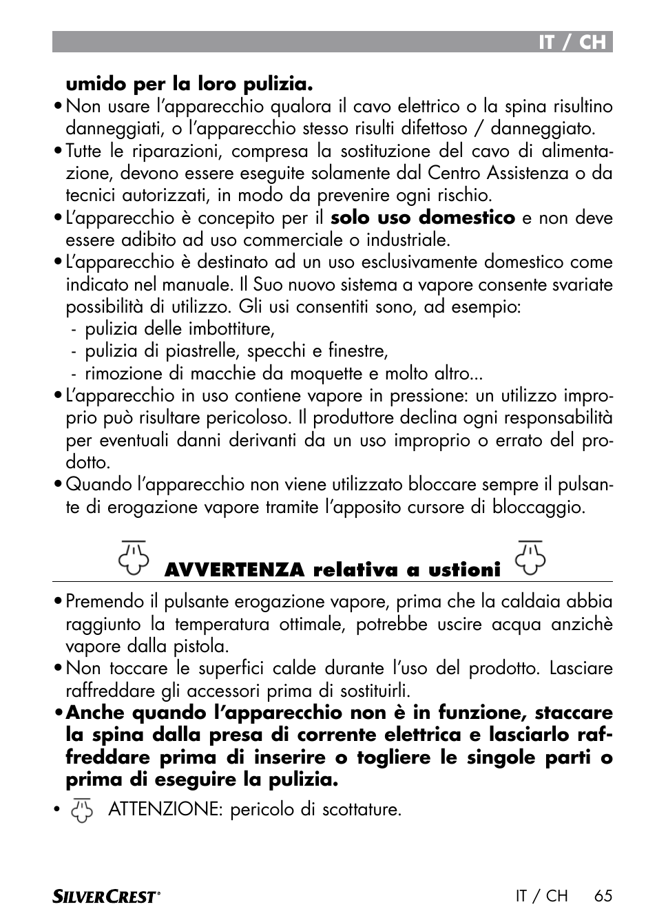 Silvercrest DAMPRENSER User Manual | Page 67 / 74