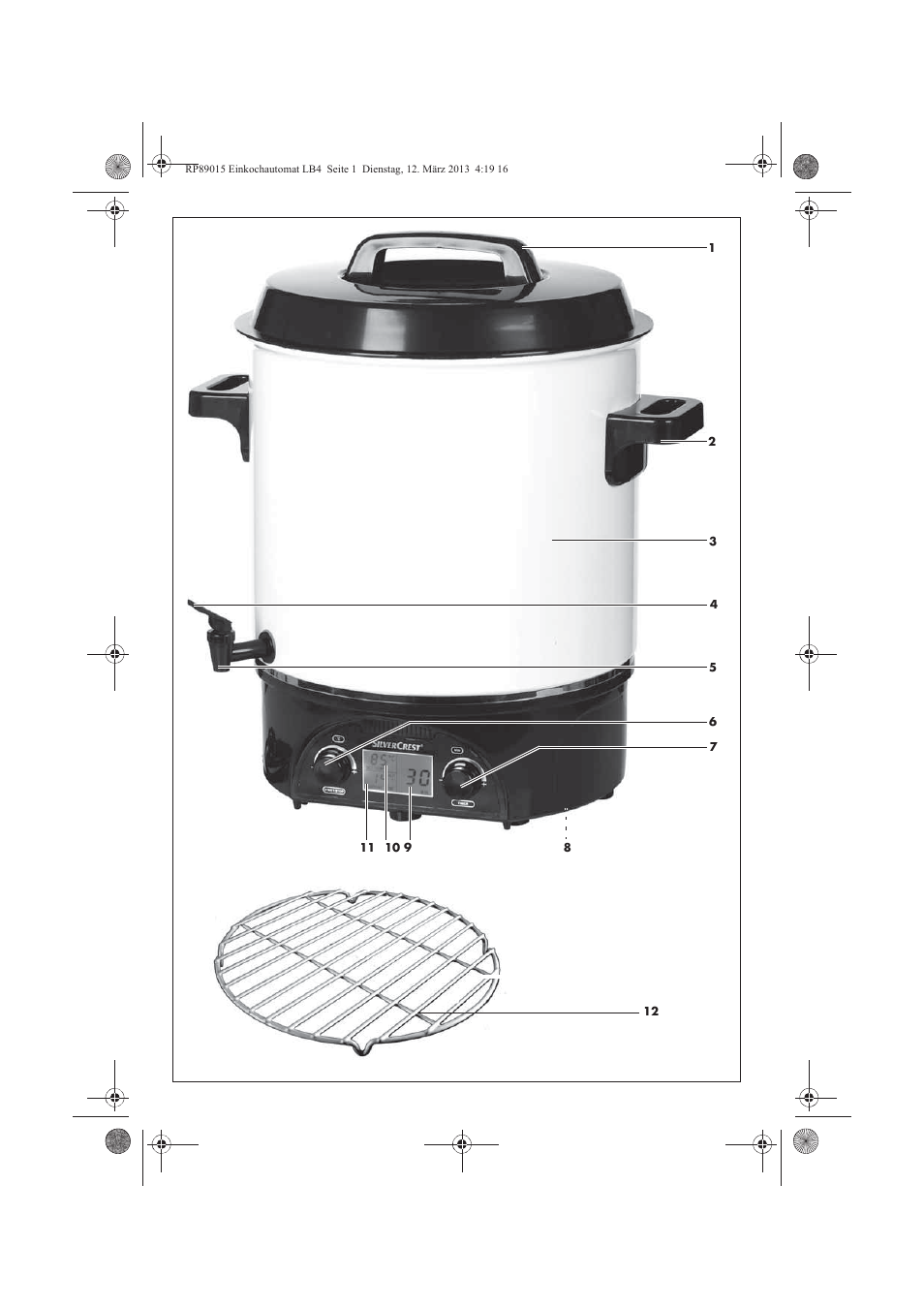 Silvercrest SEAD 1800 B1 User Manual | Page 3 / 106