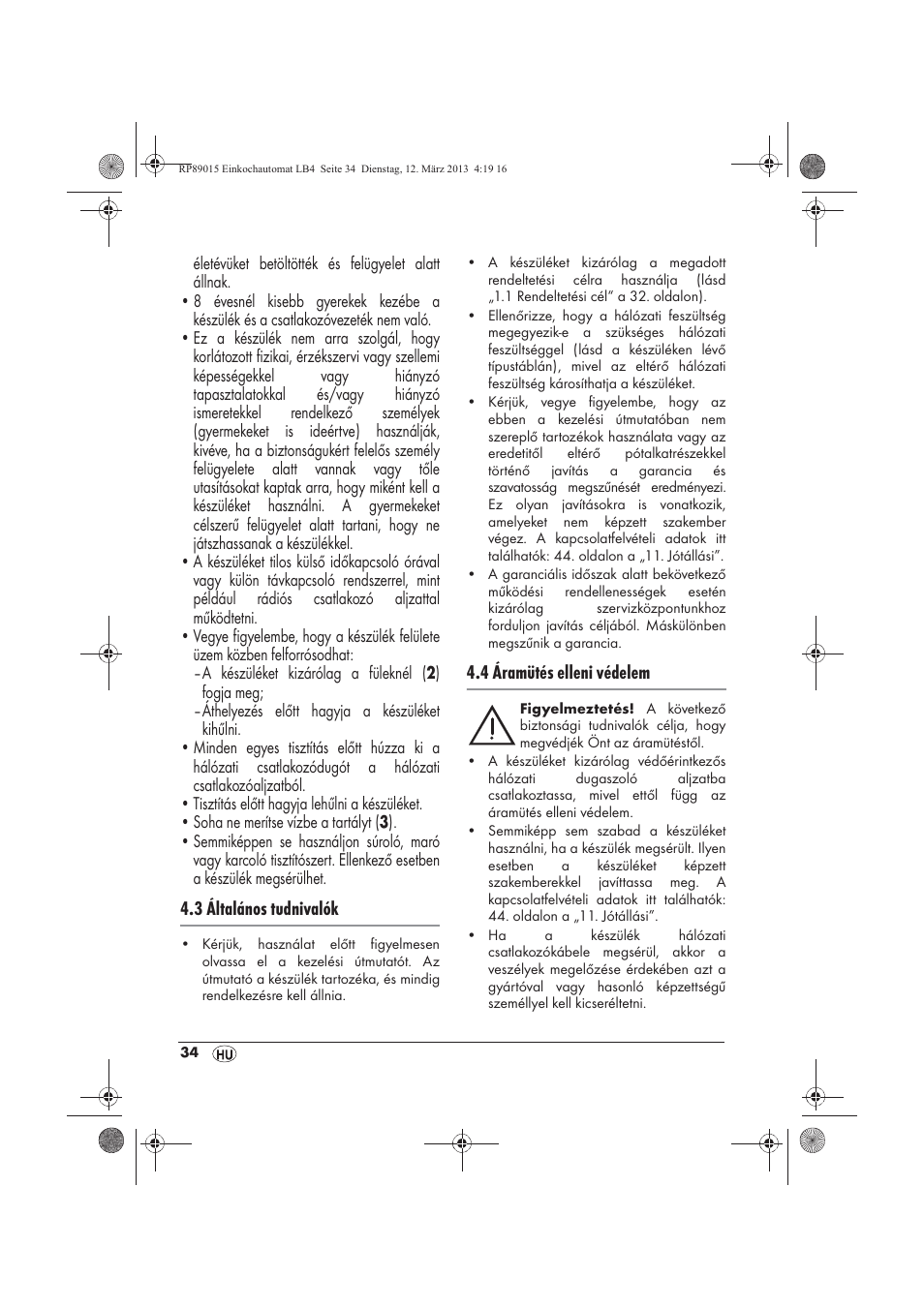 Silvercrest SEAD 1800 B1 User Manual | Page 36 / 106