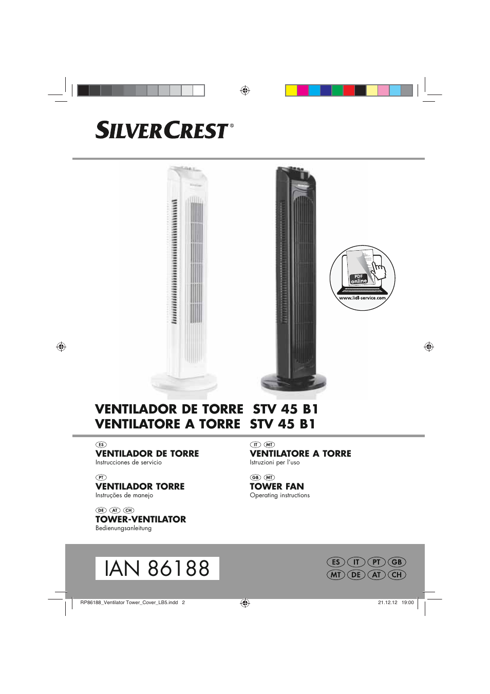 Silvercrest STV 45 B1 User Manual | 46 pages