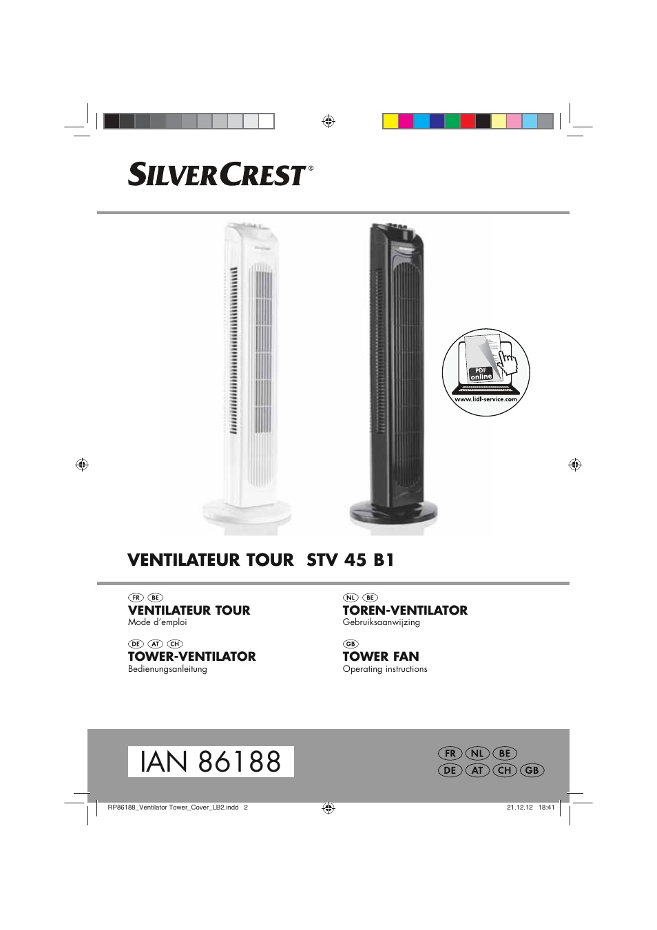 Silvercrest STV 45 B1 User Manual | 38 pages