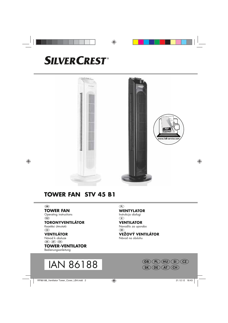 Silvercrest STV 45 B1 User Manual | 62 pages