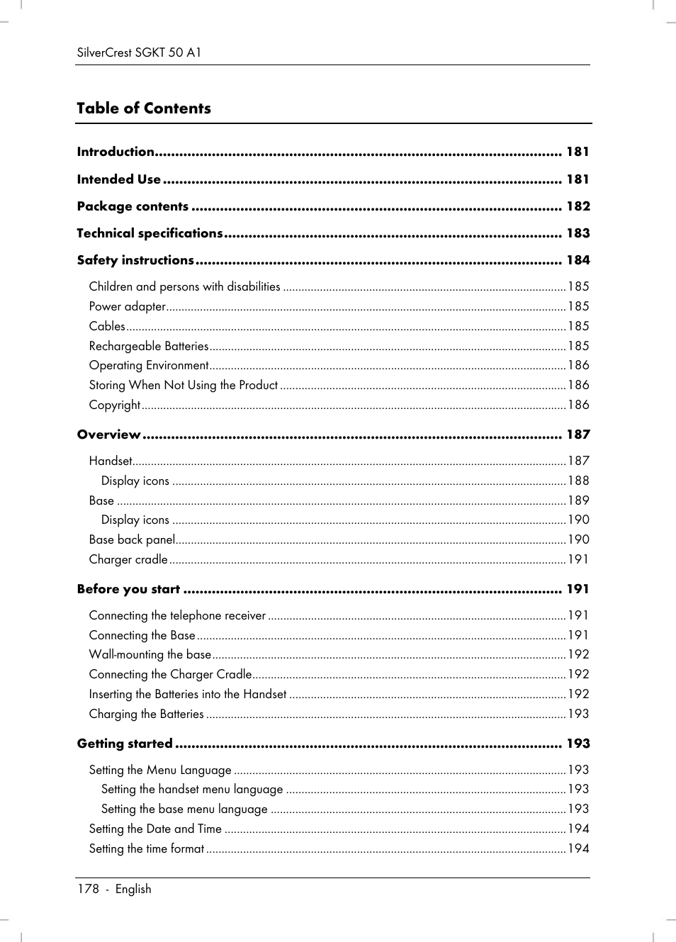 Silvercrest SGKT 50 A1 User Manual | Page 180 / 224