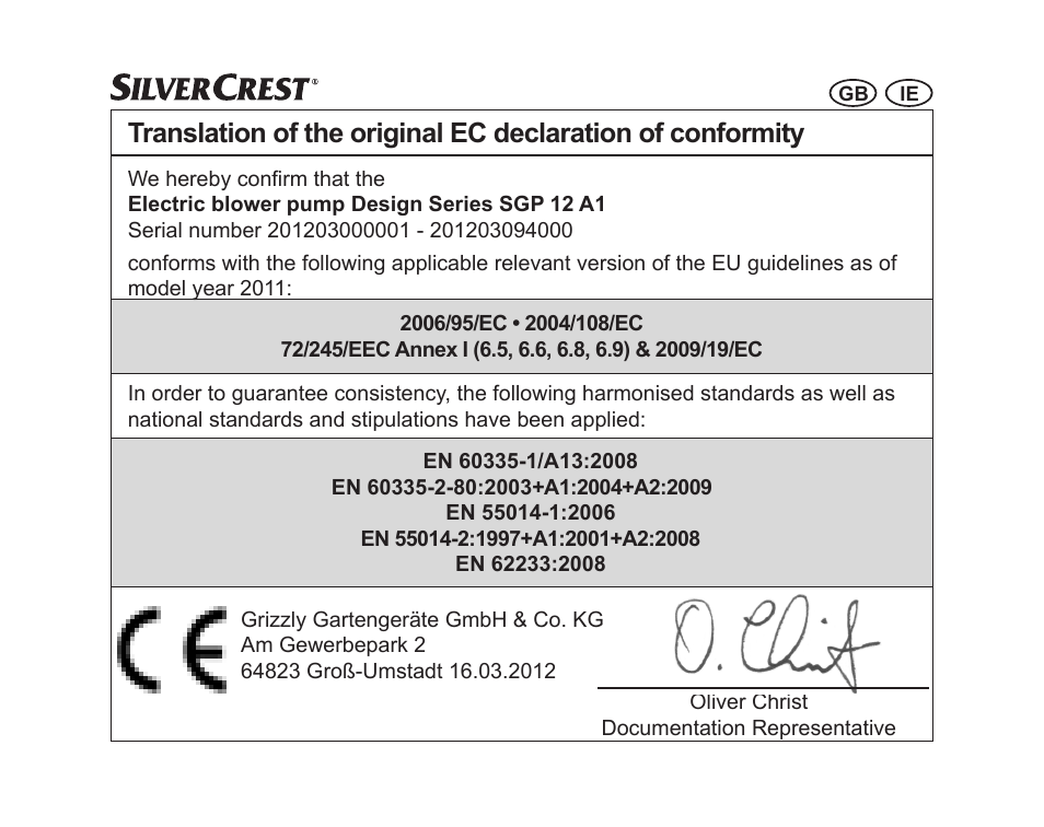 Silvercrest SGP 12 A1 User Manual | Page 15 / 36