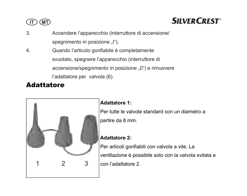 Adattatore | Silvercrest SGP 12 A1 User Manual | Page 26 / 84