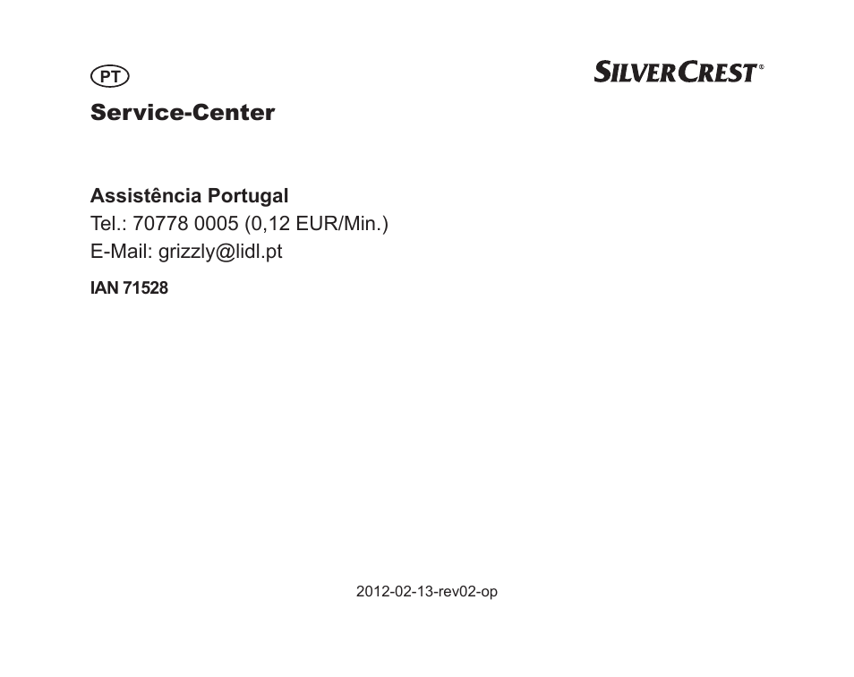 Service-center | Silvercrest SGP 230 A1 User Manual | Page 48 / 84