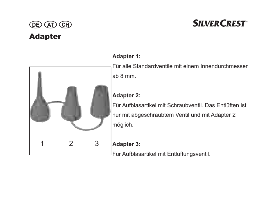 Adapter | Silvercrest SGP 230 A1 User Manual | Page 74 / 84