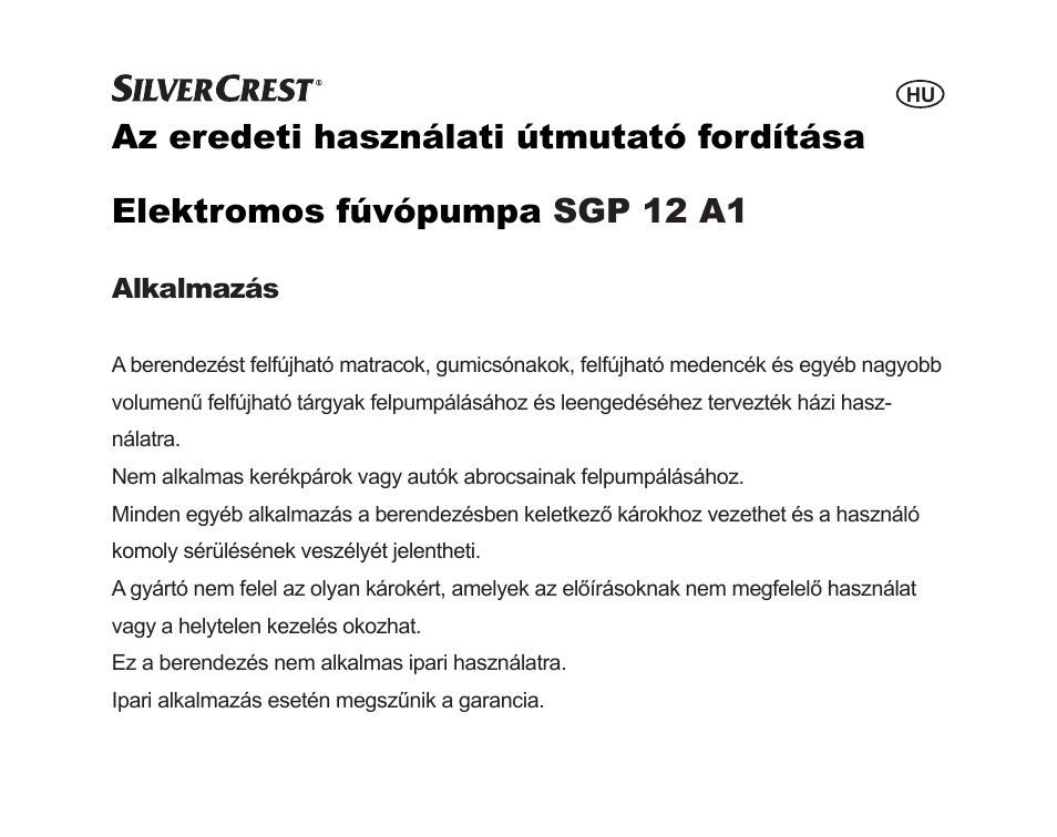 Silvercrest SGP 12 A1 User Manual | Page 33 / 116