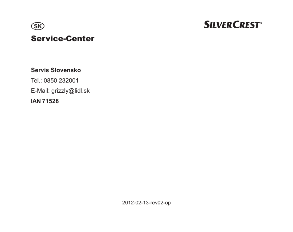 Service-center | Silvercrest SGP 12 A1 User Manual | Page 96 / 116