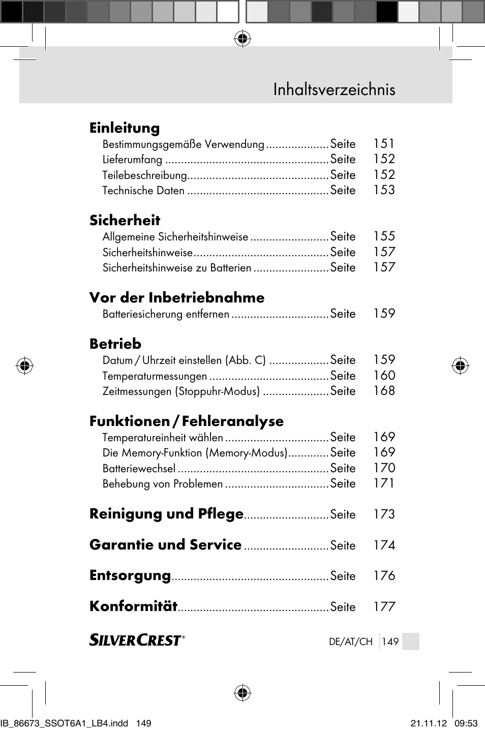 Silvercrest SSOT 6 A1 User Manual | Page 149 / 181