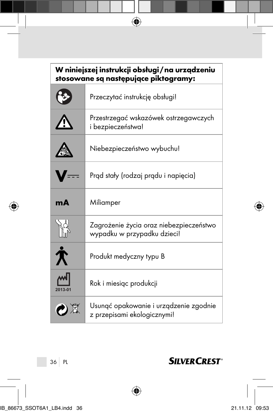 Silvercrest SSOT 6 A1 User Manual | Page 36 / 181