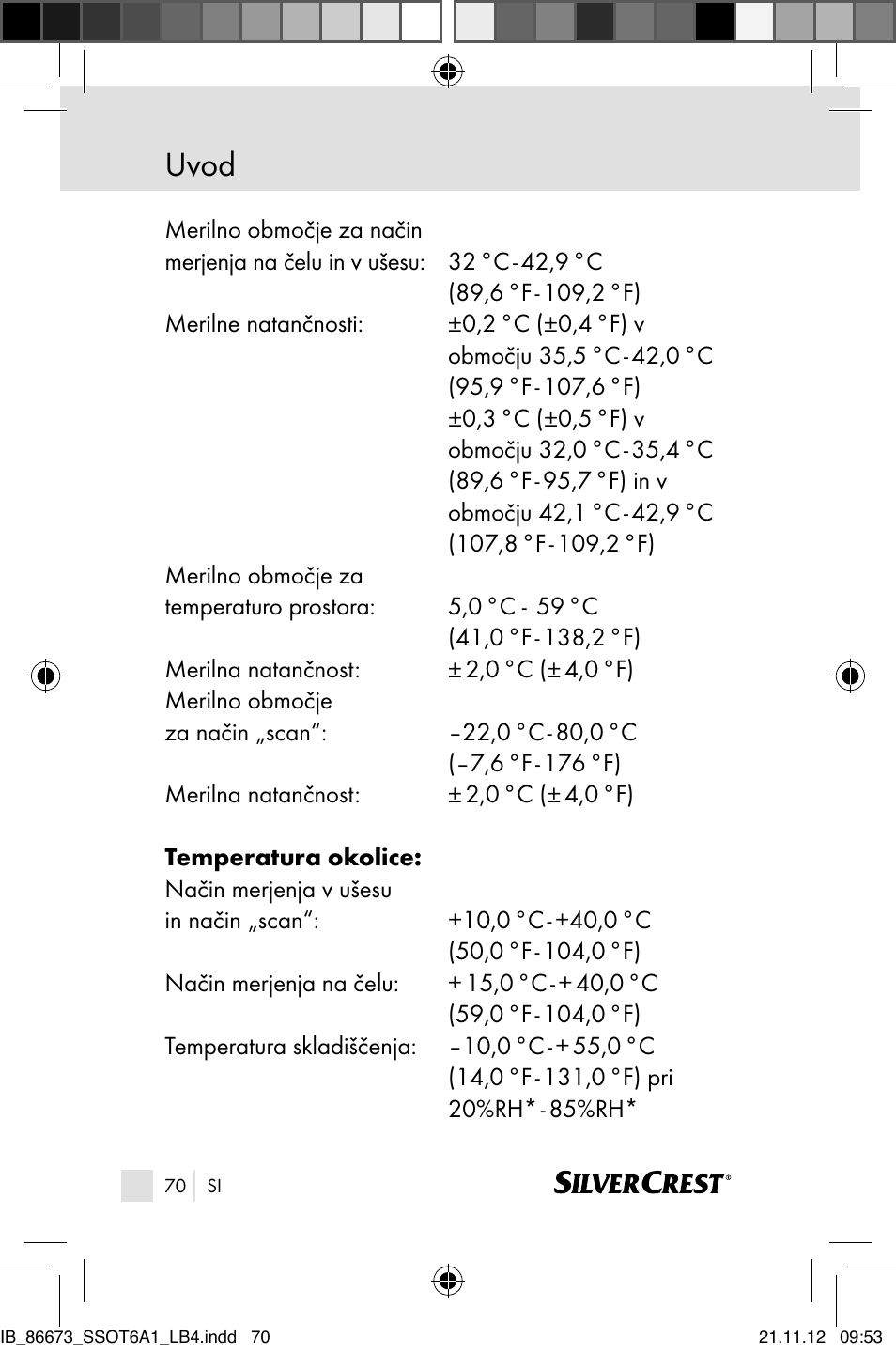 Uvod | Silvercrest SSOT 6 A1 User Manual | Page 70 / 181