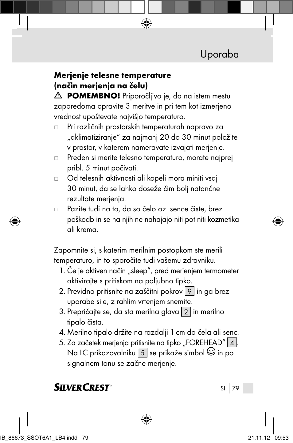 Uporaba | Silvercrest SSOT 6 A1 User Manual | Page 79 / 181