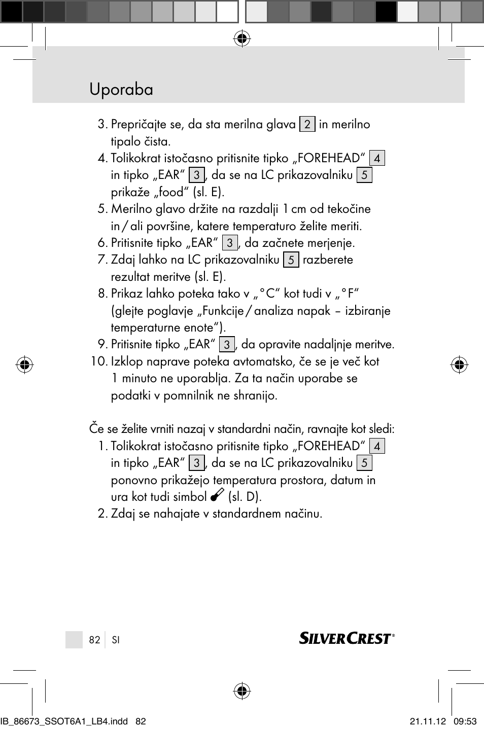 Uporaba | Silvercrest SSOT 6 A1 User Manual | Page 82 / 181